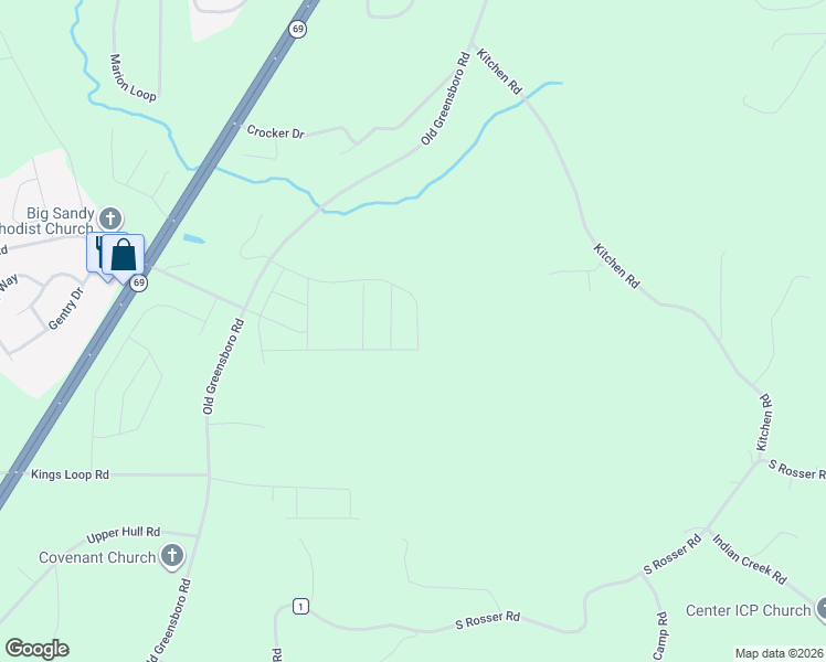 map of restaurants, bars, coffee shops, grocery stores, and more near 14322 Old Greensboro Road in Tuscaloosa