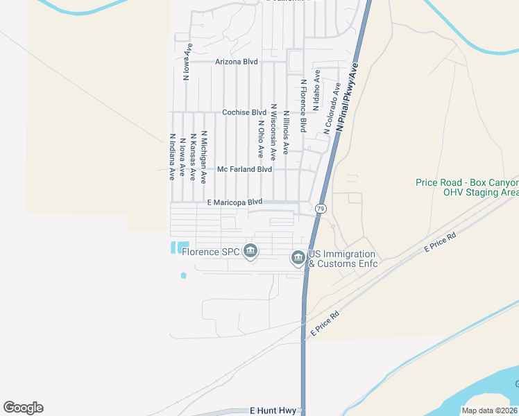 map of restaurants, bars, coffee shops, grocery stores, and more near 3601 North South Dakota Avenue in Florence