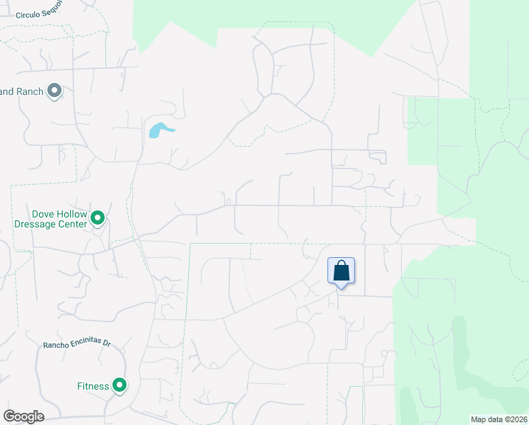 map of restaurants, bars, coffee shops, grocery stores, and more near 3529 Dove Hollow Road in Encinitas
