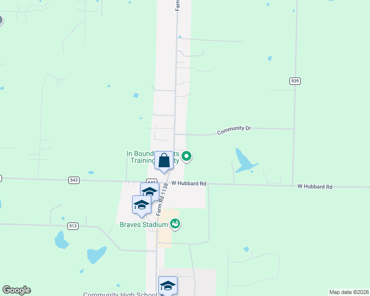 map of restaurants, bars, coffee shops, grocery stores, and more near 842 Farm Road 1138 in Nevada