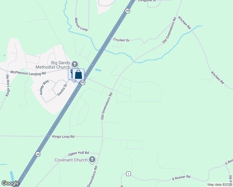 map of restaurants, bars, coffee shops, grocery stores, and more near 14350-14380 Old Greensboro Road in Tuscaloosa