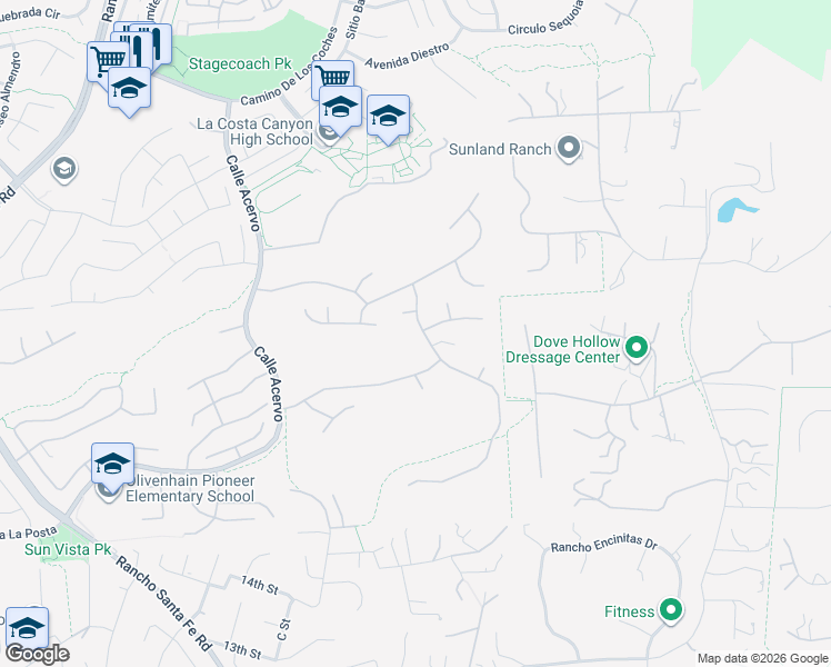 map of restaurants, bars, coffee shops, grocery stores, and more near 7957 Paseo Esmerado in Carlsbad
