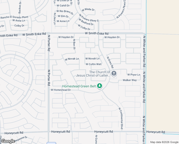map of restaurants, bars, coffee shops, grocery stores, and more near 20653 Madeline Street in Maricopa