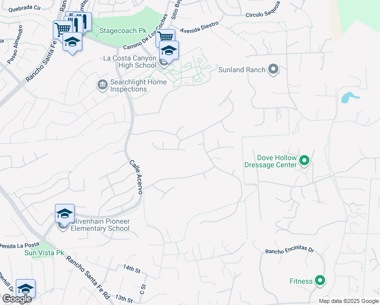 map of restaurants, bars, coffee shops, grocery stores, and more near 3559 Corte Esperanza in Carlsbad