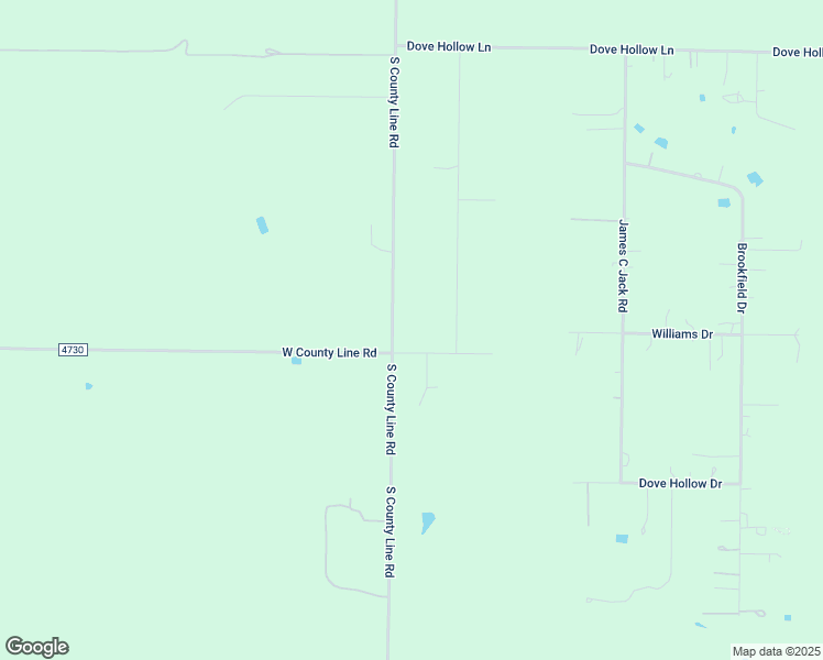 map of restaurants, bars, coffee shops, grocery stores, and more near 13382 South County Line Road in Justin
