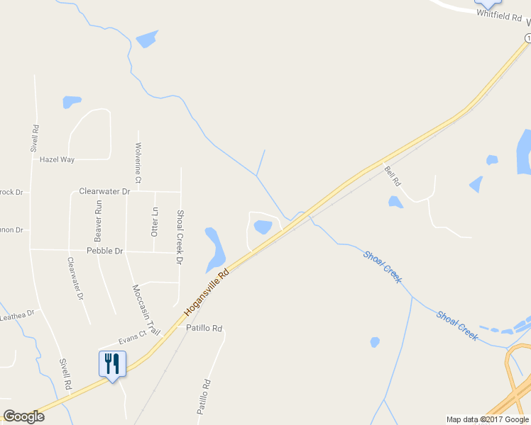 map of restaurants, bars, coffee shops, grocery stores, and more near 3891 Hogansville Road in LaGrange