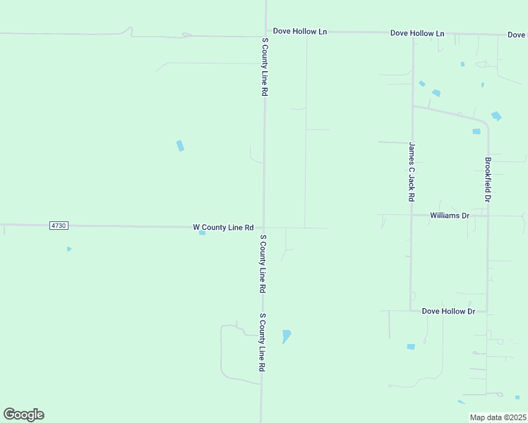 map of restaurants, bars, coffee shops, grocery stores, and more near 13382 South County Line Road in Justin