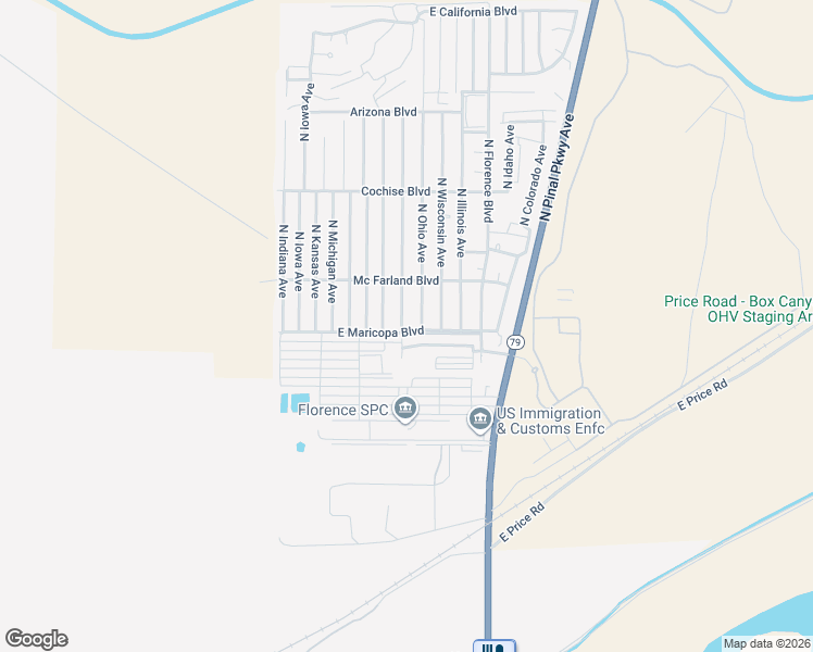 map of restaurants, bars, coffee shops, grocery stores, and more near 3601 North South Dakota Avenue in Florence