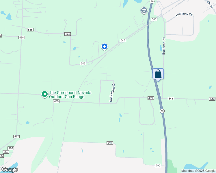 map of restaurants, bars, coffee shops, grocery stores, and more near 14870 Limestone Meadow Drive in Nevada