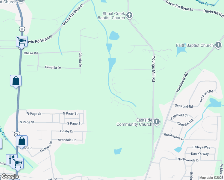 map of restaurants, bars, coffee shops, grocery stores, and more near 517 Tradition Place in LaGrange
