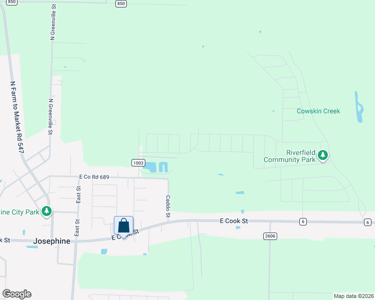map of restaurants, bars, coffee shops, grocery stores, and more near East Co Road 689 in Royse City