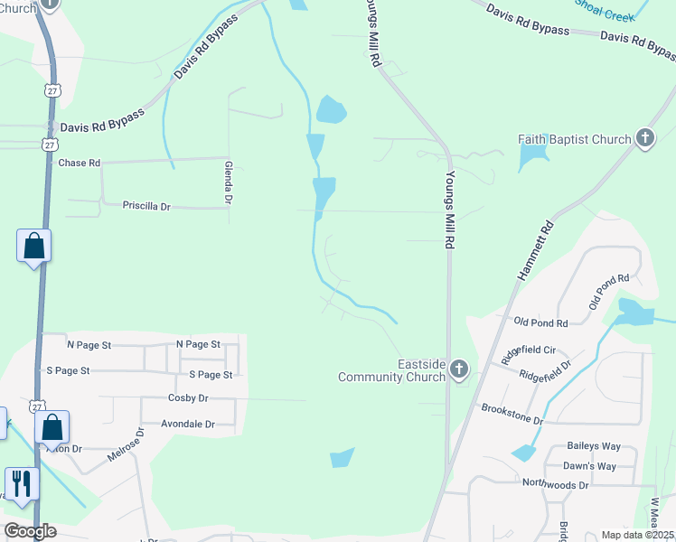 map of restaurants, bars, coffee shops, grocery stores, and more near 506 Tradition Place in LaGrange