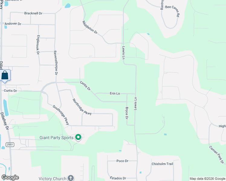 map of restaurants, bars, coffee shops, grocery stores, and more near 6603 Erin Lane in Parker