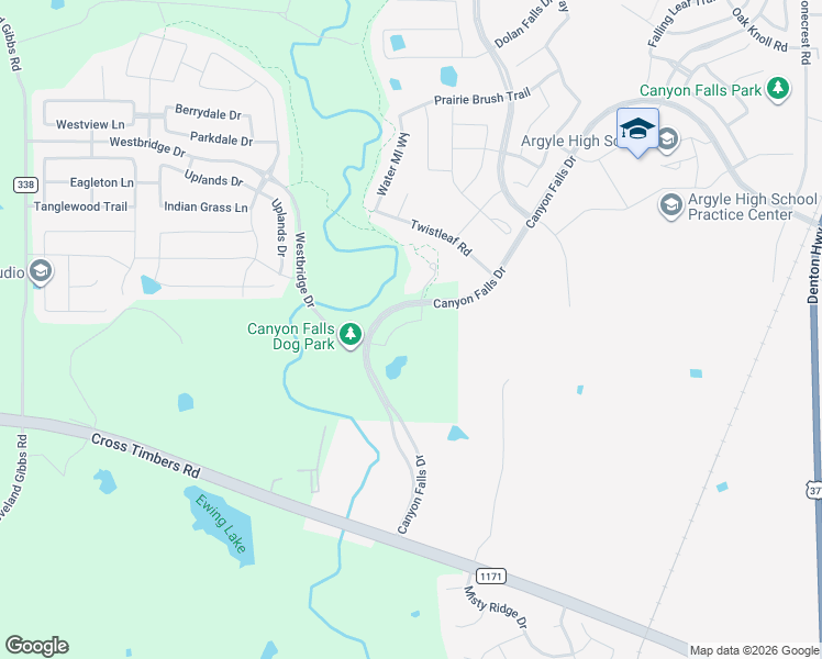 map of restaurants, bars, coffee shops, grocery stores, and more near 207 Big Sky Circle in Northlake