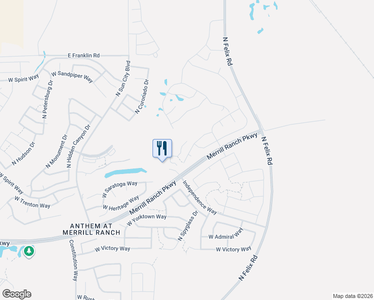 map of restaurants, bars, coffee shops, grocery stores, and more near 3894 North San Marin Drive in Florence