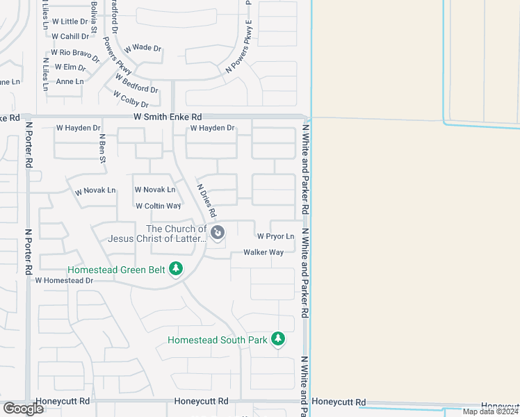 map of restaurants, bars, coffee shops, grocery stores, and more near 40143 West Coltin Way in Maricopa