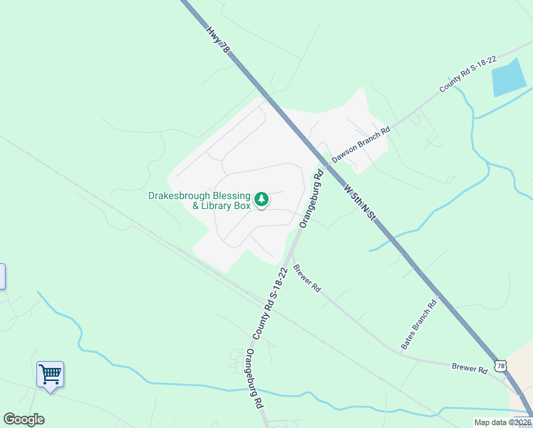 map of restaurants, bars, coffee shops, grocery stores, and more near 1120 Flyway Road in Summerville