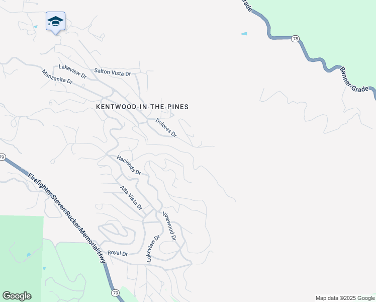 map of restaurants, bars, coffee shops, grocery stores, and more near 555 Manzanita Drive in Julian