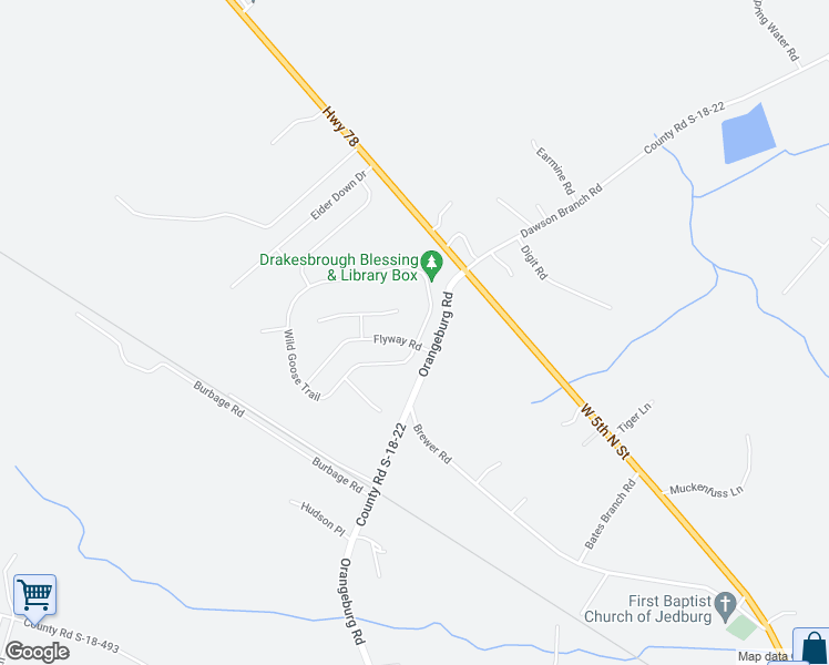 map of restaurants, bars, coffee shops, grocery stores, and more near 1203 Wild Goose Trail in Summerville