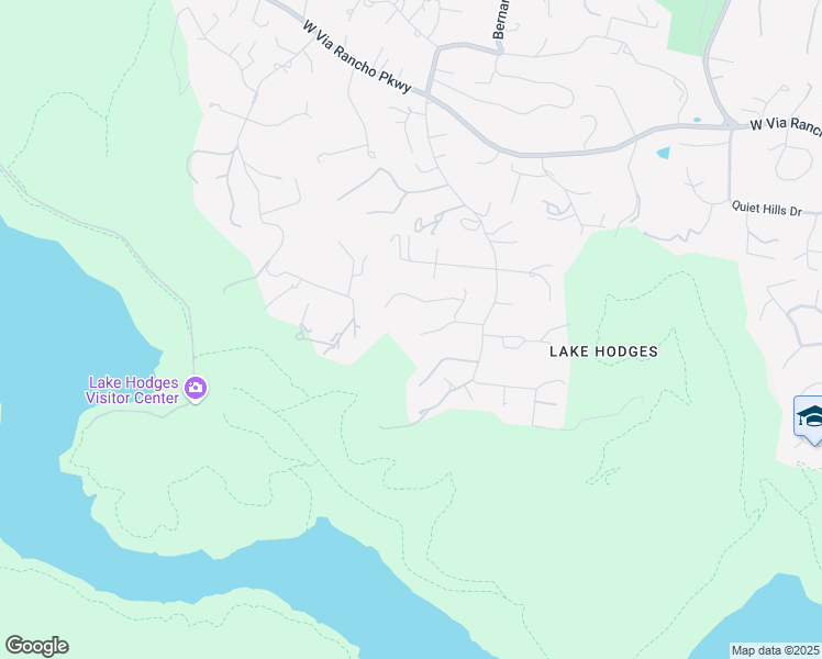 map of restaurants, bars, coffee shops, grocery stores, and more near 3449 Via Loma Vista in Escondido