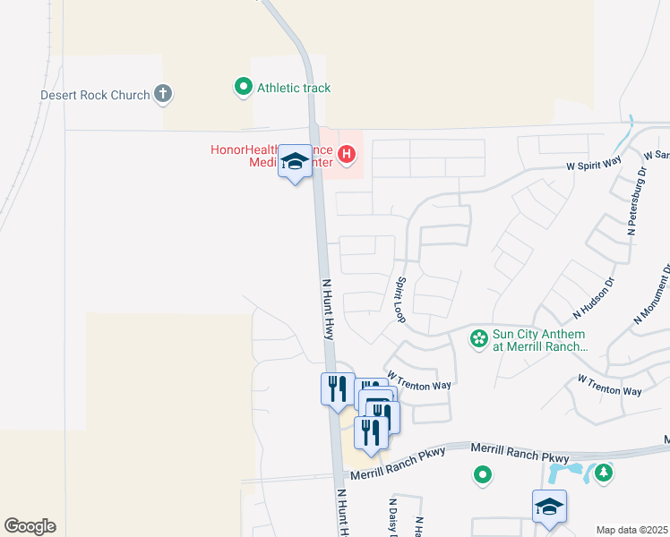 map of restaurants, bars, coffee shops, grocery stores, and more near 4006 N Cottonwood Drive in Florence