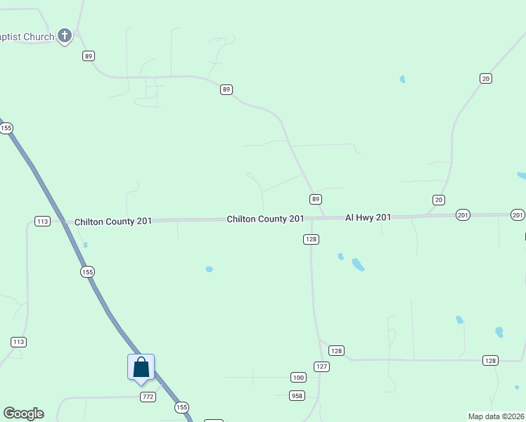 map of restaurants, bars, coffee shops, grocery stores, and more near 179 Lucky Lane in Montevallo