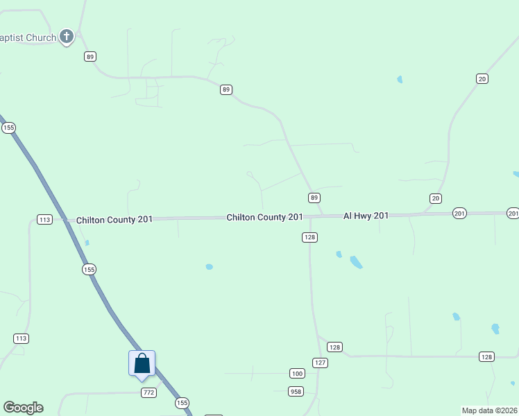 map of restaurants, bars, coffee shops, grocery stores, and more near 179 Lucky Lane in Montevallo
