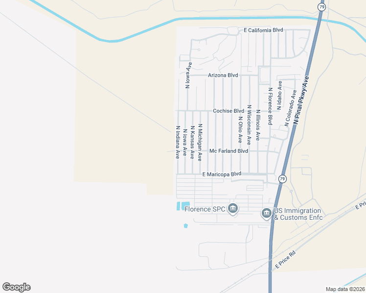 map of restaurants, bars, coffee shops, grocery stores, and more near 3617 North Indiana Avenue in Florence