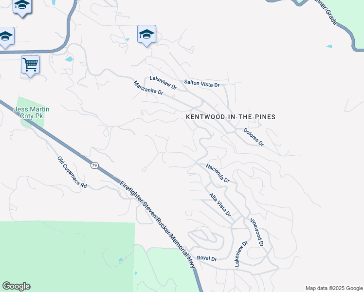 map of restaurants, bars, coffee shops, grocery stores, and more near 3247 Canyon Drive in Julian