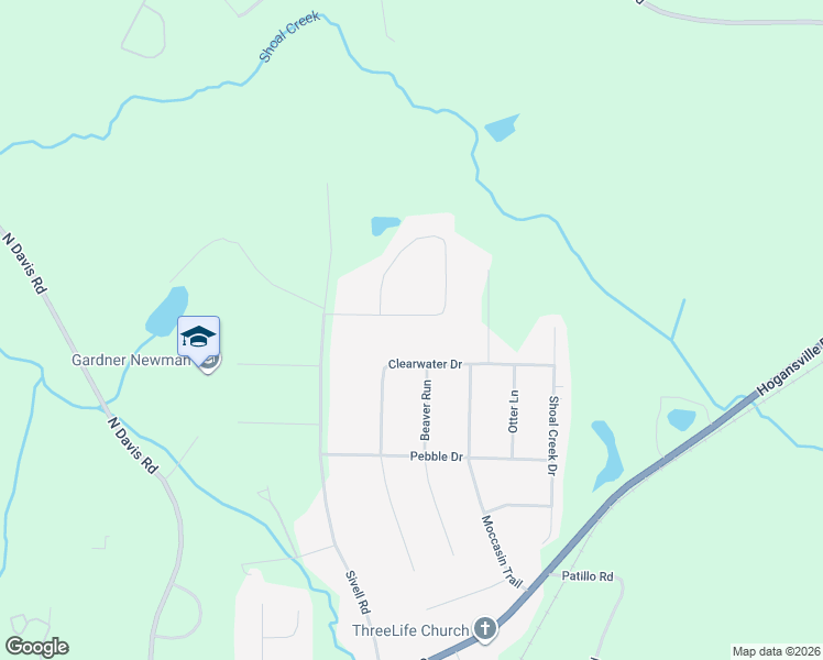 map of restaurants, bars, coffee shops, grocery stores, and more near 121 Clearwater Drive in LaGrange