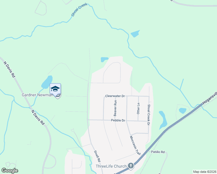 map of restaurants, bars, coffee shops, grocery stores, and more near 121 Clearwater Drive in LaGrange