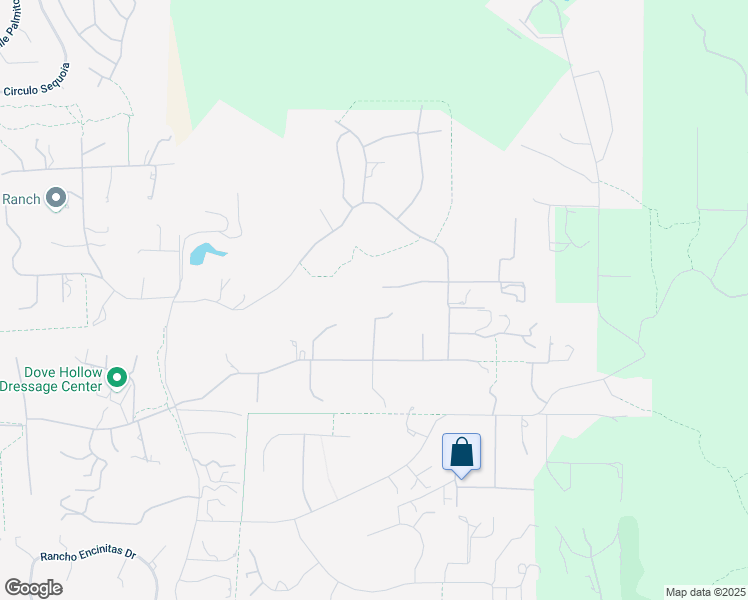 map of restaurants, bars, coffee shops, grocery stores, and more near 3540 Dove Hollow Road in Encinitas