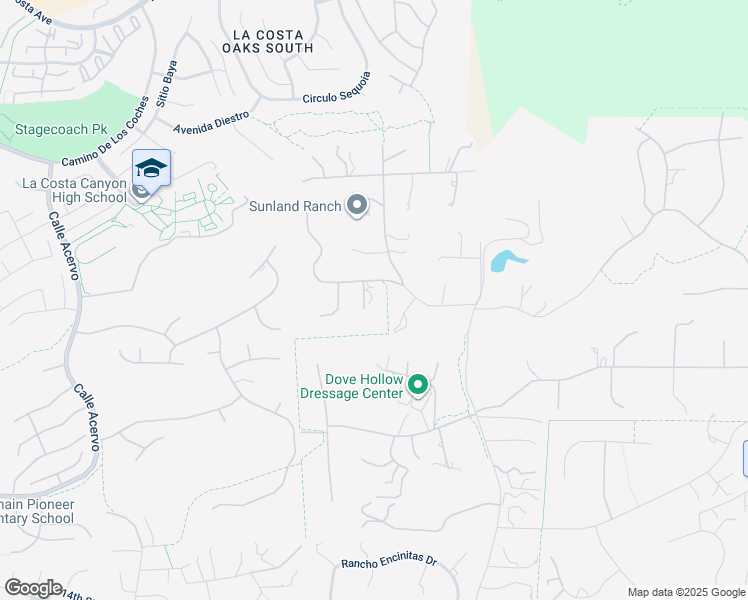map of restaurants, bars, coffee shops, grocery stores, and more near 3453 Toscano Court in Encinitas