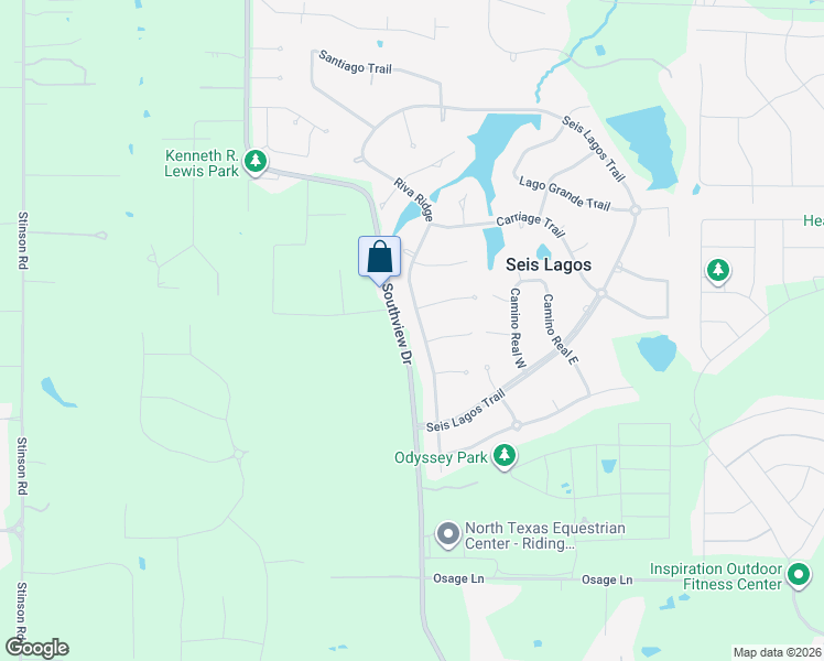 map of restaurants, bars, coffee shops, grocery stores, and more near 21 Santa Monica Circle in Wylie