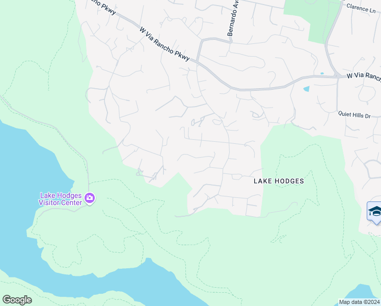 map of restaurants, bars, coffee shops, grocery stores, and more near 3439 Via Loma Vista in Escondido