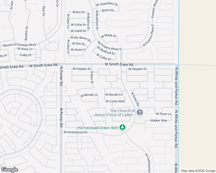 map of restaurants, bars, coffee shops, grocery stores, and more near 40850 West Robbins Drive in Maricopa