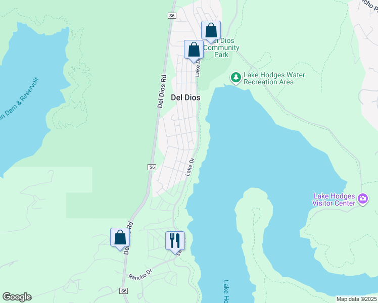 map of restaurants, bars, coffee shops, grocery stores, and more near 3rd Place in Escondido
