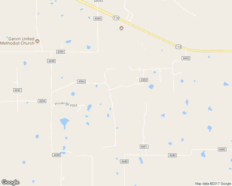 map of restaurants, bars, coffee shops, grocery stores, and more near 435 County Road 4594 in Boyd