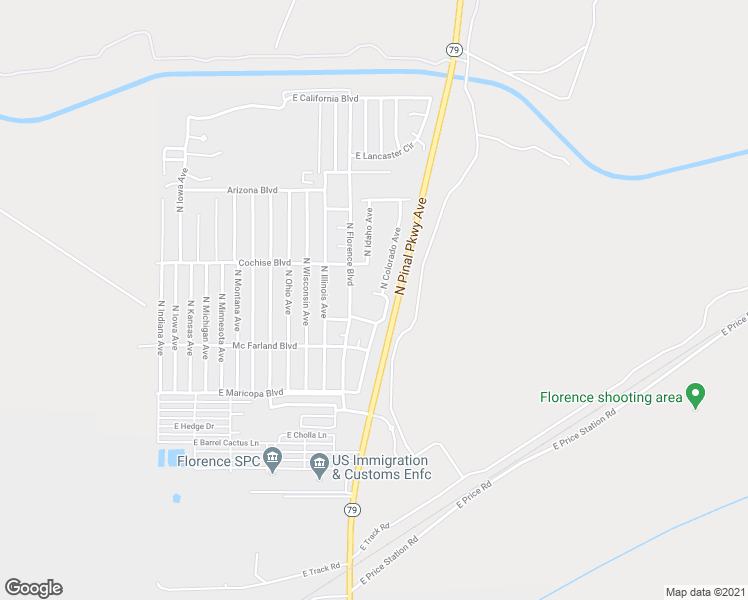 map of restaurants, bars, coffee shops, grocery stores, and more near 811 East Alabama Court in Florence