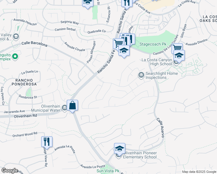 map of restaurants, bars, coffee shops, grocery stores, and more near 7911 Calle Posada in Carlsbad