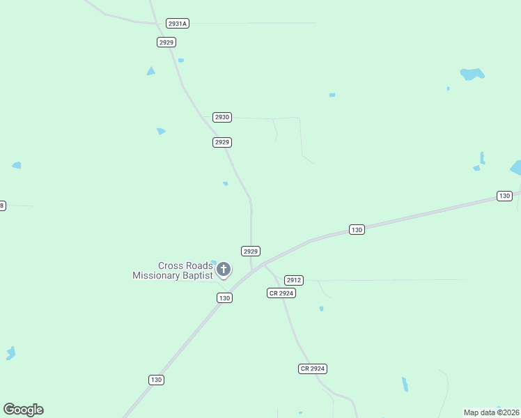 map of restaurants, bars, coffee shops, grocery stores, and more near County Road 2929 in Hughes Springs