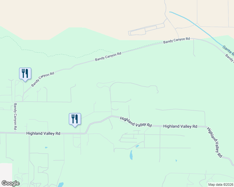 map of restaurants, bars, coffee shops, grocery stores, and more near 15534 Highland Valley Road in Escondido