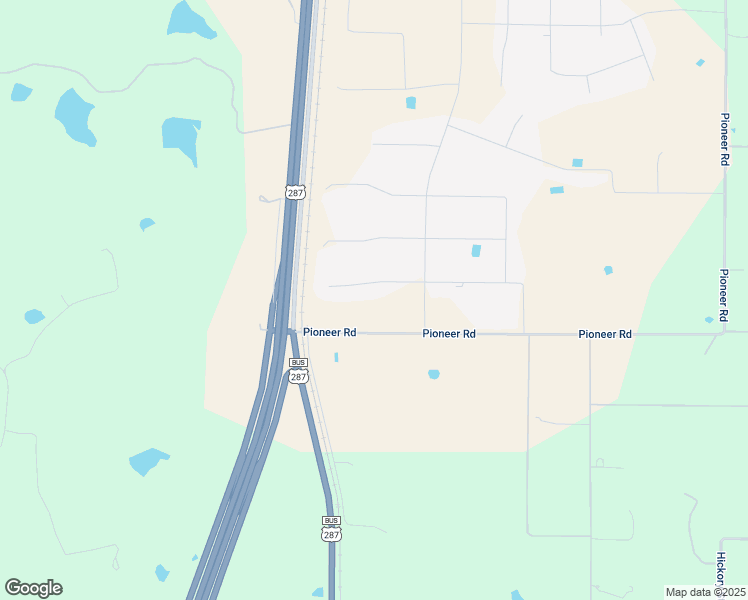 map of restaurants, bars, coffee shops, grocery stores, and more near 229 Pioneer Road in Rhome