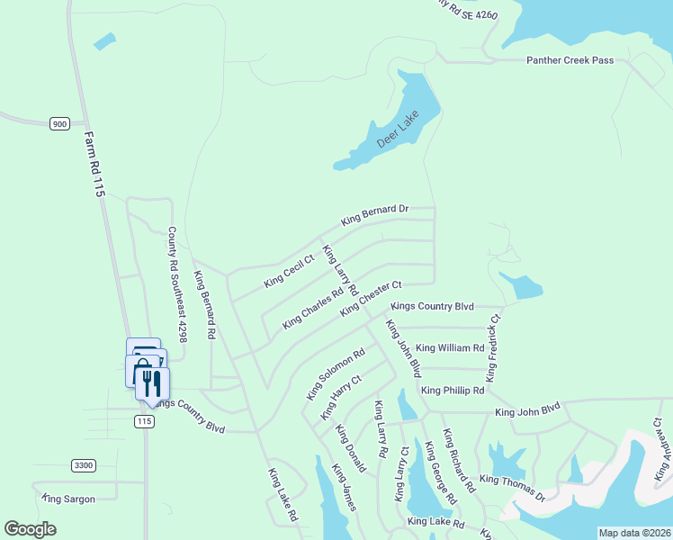 map of restaurants, bars, coffee shops, grocery stores, and more near 631 King Charles Road in Scroggins
