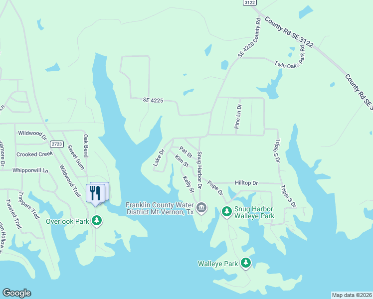 map of restaurants, bars, coffee shops, grocery stores, and more near Kim Street in Mount Vernon