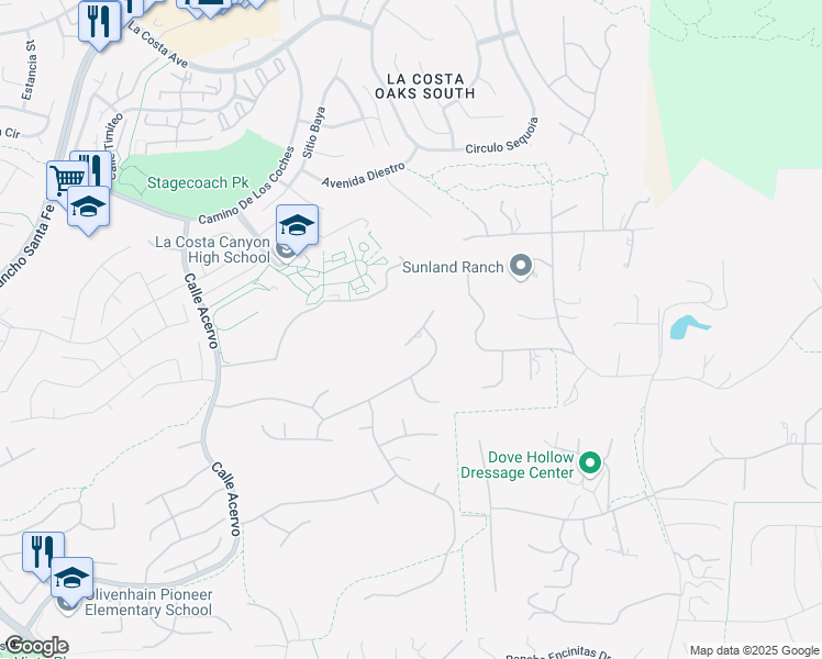 map of restaurants, bars, coffee shops, grocery stores, and more near 7915 Corte Penca in Carlsbad
