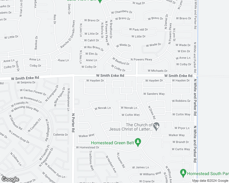 map of restaurants, bars, coffee shops, grocery stores, and more near 21065 North Alexis Avenue in Maricopa