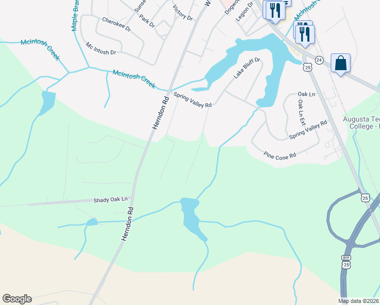 map of restaurants, bars, coffee shops, grocery stores, and more near 713 Wood Valley Road in Waynesboro