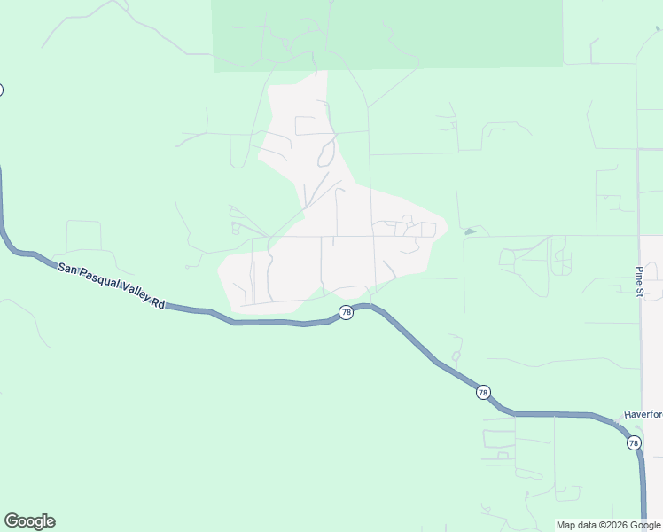 map of restaurants, bars, coffee shops, grocery stores, and more near 1589 Weekend Villa Road in Ramona