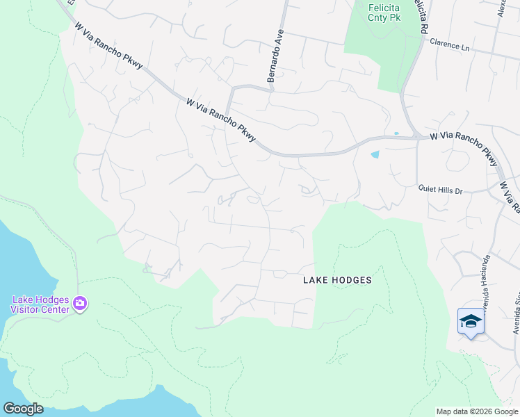 map of restaurants, bars, coffee shops, grocery stores, and more near 3295 Via Loma Vista in Escondido